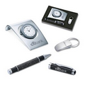 3 Piece Gift Set - Desk Clock & Photo Frame/ Roller Ball Pen/ Key Ring